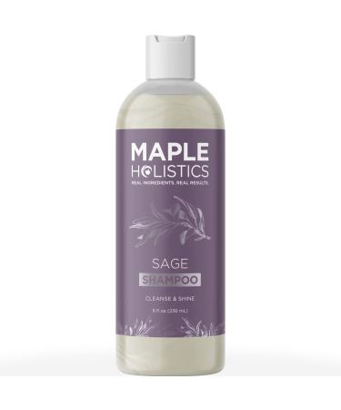Deep Cleansing Sage and Rosemary Shampoo - Volumising and Clarifying Shampoo for Oily Hair and Dry Scalp with Sage and Rosemary Essential Oil - Silicone Paraben and Sulphate Free Hair Shampoo - 236ml