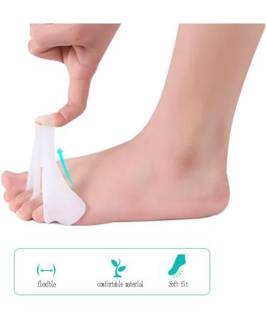 DEAVER Thumb Valgus Corrector - Silicone Gel Toe Separator for Overlapping Toes - Pain Relief Bunion Foot Care Tools - 1 Pair - Buy Online on GoSupps.com