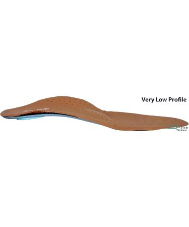 Executive Leather Ultra Thin Shoe Insoles for Men & Women | Cow Leather Arch Support & Comfort Inserts - Buy Online on GoSupps.com