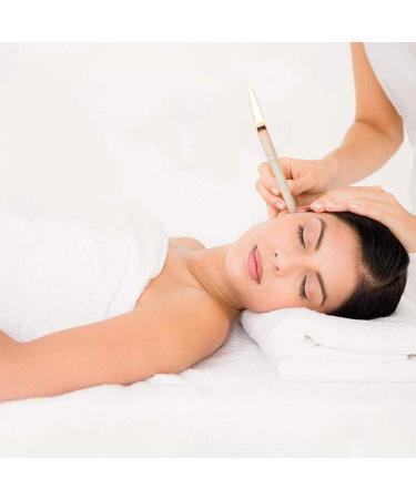 Pack of 10 Natural Beeswax Ear Candles - Effective Ear Wax Removal with Protective Discs for Healthy Care - Buy Online on GoSupps.com