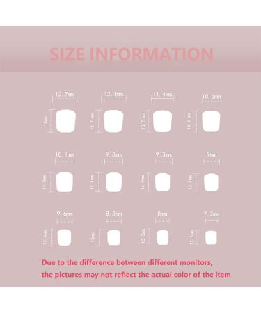 24Pcs Square Press On Nails Set with Glue & DIY Tools - Nude Pink Gradient False Nails Tips for Women & Girls - Full Cover Fake Nails Art - Buy Online on GoSupps.com