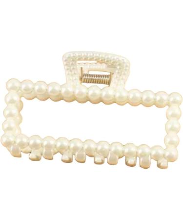 New 2025 Luxury Trendy Big Pearls Acrylic Hair Claw Clips Round Pearl Makeup Hair Styling Barrettes For Women Hair Accessories Jewelry Fashion Accessories Creative Gift - Buy Online on GoSupps.com