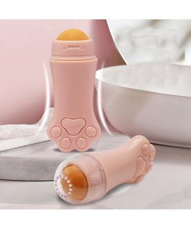 Bzwyonst Natural Volcanic Roller Oil Control Rolling Stone Face Cleansing Oil Absorption Roller Ball Pink - Buy Online on GoSupps.com