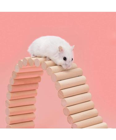Wooden Rat Ladder Bridge Climbing Toy for Small Animals - Bird, Hamster, Mouse, Sugar Glider - Cage Accessories (23.62x3.14 Inches) - Buy Online on GoSupps.com