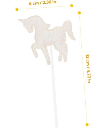 Artibetter 10pcs Unicorn Plugin Glitter Rainbow Cupcake Toppers Sequin Cupcake Toppers Cupcake Topper Sticks Dessert Letter Topper Dessert Picks Party Dessert Rabbit Head Cloth Baby Paper Cup - Buy Online on GoSupps.com