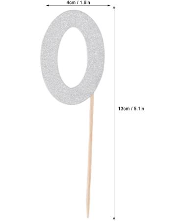 Yunxwd 50 Set 50 Cupcake Topper Silver Glitter Practical 50th Cupcake Toppers Sense of Ambiance Happy Birthday Cake Topper for Anniversary Party Decorations - Buy Online on GoSupps.com