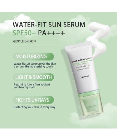 Centella Sunscreen SPF50+ PA++++ 50ml - Pure Centella Asiatica Water-Fit Sun Serum Light & Smooth Skin Protection - Buy Online on GoSupps.com