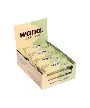 Wana | Creamy Twins (12x45g) | Protein Bars | No added sugar - Pistachio