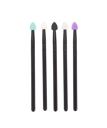 FRCOLOR 20 Pcs Eyeshadow Brush Highlighter Blush Stick Foam Makeup Brush Eyeshadow Applier Makeup Kit Powder Applicator Eyeshadow Applicator Brush Mini Flash Paint Aluminum 13x1cmx4pcs As Shownx4pcs