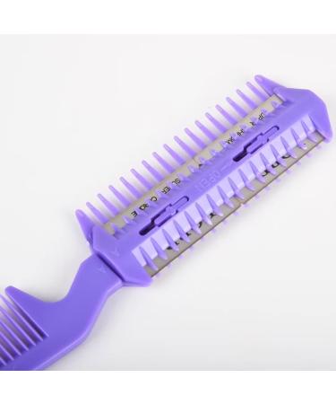 6 Pieces Razor Comb Split Ends Hair Trimmer Home Hair Cut Scissor Double Edge Razor Combs for Hair Cutting Women and Men Hair Thinning Comb Slim Haircuts Cutting Tool (6pcs random color)