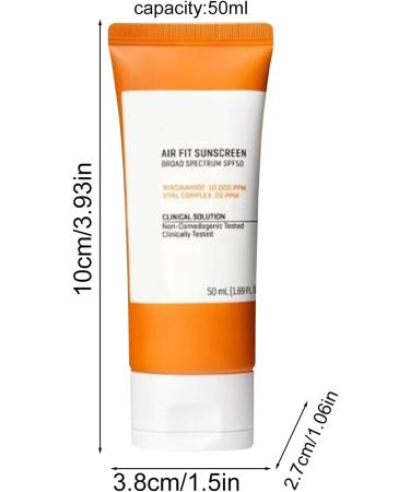 Sunscreen For Face SPF50 Sports Sun Protection Water Resistant Lightweight Portable 50ml Skin Care for Women Running Swimming Outdoors - Buy Online on GoSupps.com