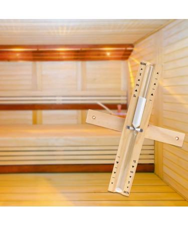 Lingshi Wooden Hourglass - 15-Minute Timer for Sauna Use | International Shipping Available - Buy Online on GoSupps.com