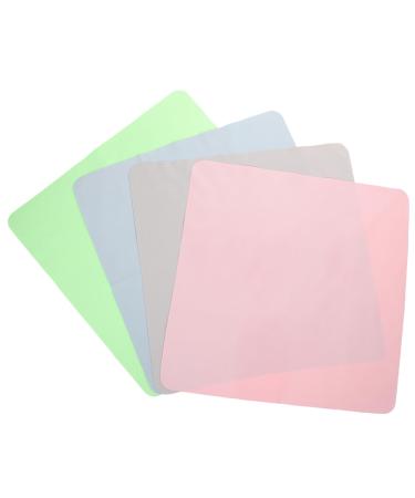 4pcs Wipe Cloth Eyeglass Cleaning Wipes Glasses Wipes Screen Wipes Eye Glasses Cleaner Wipes Lens Wipes Eye Glass Clean Wipes Glass Cleaning Cloth Computer Suede