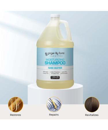 Shop Ginger Lily Farms Moisturizing Shampoo - 100% Vegan & Cruelty-Free 1 Gallon Refill for All Hair Types | Rain Water Scent - Buy Online on GoSupps.com