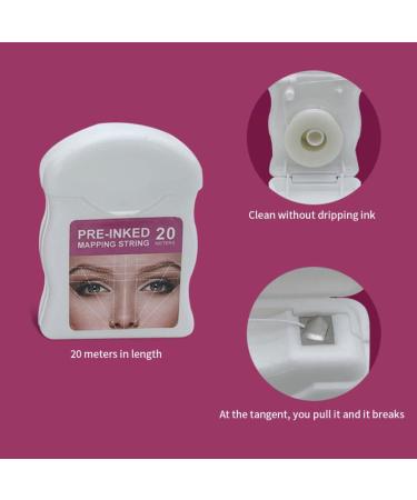 Eyebrow Mapping String Pre-Inked Mapping Brows String Microblading Mapping String Microblading Brows String Supplies White - Buy Online on GoSupps.com