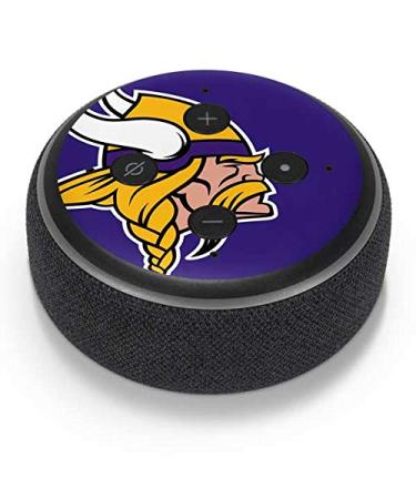 Skinit Decal Audio Skin Compatible with Amazon Echo Dot 3 - Officially Licensed NFL Minnesota Vikings Retro Logo Design
