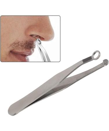 Nose Hair Tweezers Round Head Nose Hair Trimming Tweezers Stainless Steel for Men Women Body Noses - Buy Online on GoSupps.com