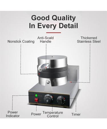 OPSREY Burger Waffle Maker Commercial 1300W Non-Stick Panini Press Hamburger Machine Electric Flip Waffle Iron Single Head Donut Machine 50 300 Adjustable Temperature Hamburger Machine - Buy Online on GoSupps.com