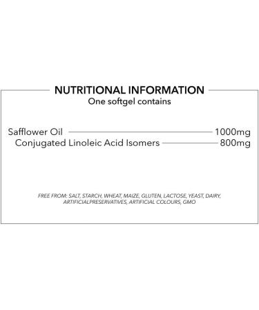 CLA 1000mg 360 Capsules CLA in Cold Pressed Safflower Oil Softgels Best Absorption & Potency Gluten Free by Transforme - Buy Online on GoSupps.com