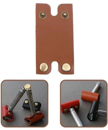 Shaver Head Protector Cover | Portable Leather Cutter Head Safety Cover for Travel - Brown - Buy Online on GoSupps.com