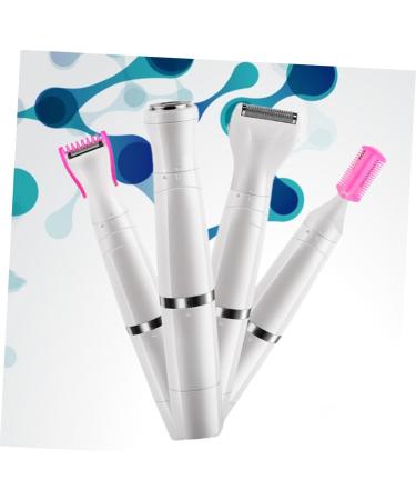 Solustre Women's Electric Hair Razor - 2 Pcs Hair Removal Set | Private Shaving Tool | White Cosmetics - Buy Online on GoSupps.com