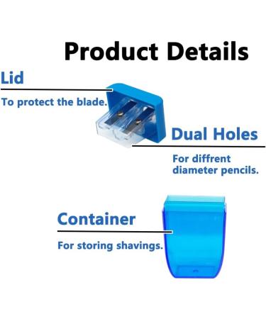 AUSTARK 4Pcs Pencil Sharpeners Manual for Kids Adults  Dual Hole Small Handheld Pencil Sharpener Bulk for Office School Home  Back to School Supplies Sharpeners-4 - Buy Online on GoSupps.com