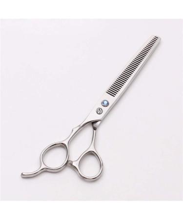 7.0 Inch Left Hand Hairdressing Hairdressing Scissors Set Cutting Flat Teeth Thinning Scissors Professional Scissors Bright Light Men and Women Quality Steel - Buy Online on GoSupps.com