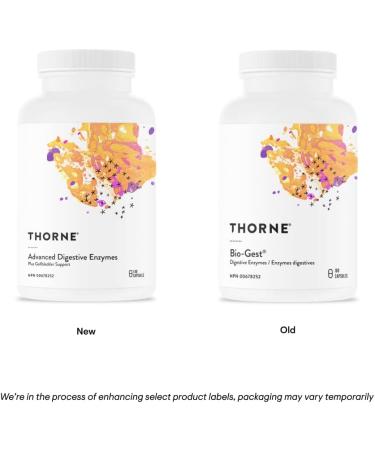Thorne Advanced Digestive Enzymes (formerly Bio-Gest) - Plus Gallbladder Support Blend of Digestive Enzymes to Aid Digestion - 180 Capsules - 90 Servings - Buy Online on GoSupps.com