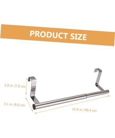 ABOOFAN Telescopic Towel Rack Clothes Hanger Hangers Metal Towel Bar Cabinet Door Towel Rack Steel Shelf - Buy Online on GoSupps.com