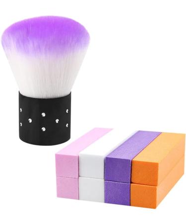 Housoutil 1 Set Nail Art Brush Manicure Kit Mushroom Cleaning Brush Headbands for Lash Extensions Nail Dust Collector Buffing Block Sanding Nail Gel Nails Gel Sponge Purple High Elasticity 6.3x2.7cm Purple - Buy Online on GoSupps.com
