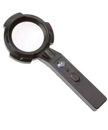 Outdoor Multifunction Magnifier LED Light Counterfeit Light Illumination Flashlight Compass Portable Magnifier Good Times