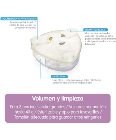 MAM A143 Milk Powder Box - Neutral Dispenser for Easy Feeding - Buy Online on GoSupps.com