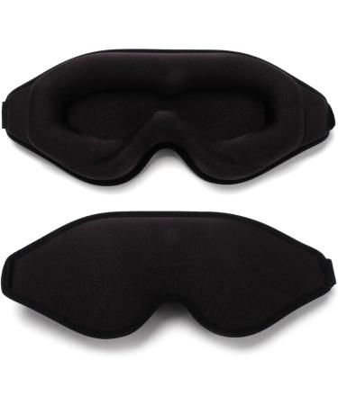 MIZAZBOX 3D Contoured Sleep Eye Mask for Women & Men - Adjustable Light Blocking Pressure-Free Comfort - Buy Online on GoSupps.com