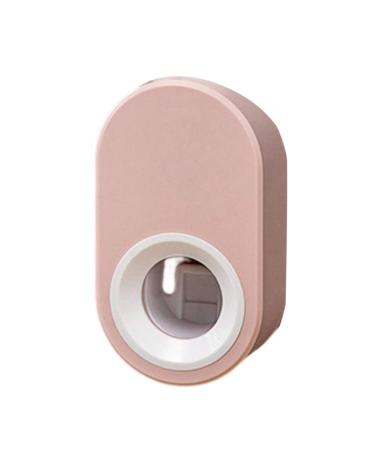 JENPECH Toothpaste Squeezer Wall Mounted Automatic Toothpaste Squeezer Holder Labor-Saving Smooth Edge Creative Universal Pink