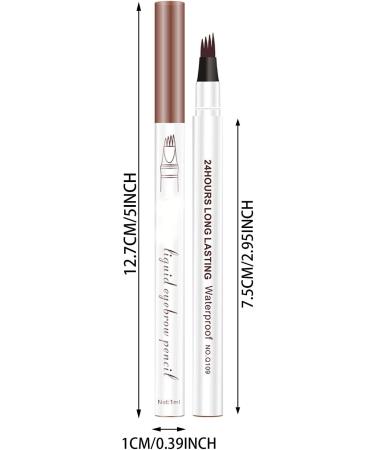 Eyebrow Pen Eyebrow Pencil with 4 Fork Tip Long-Lasting Microblading Pencil for Eyebrows Hair-Like Natural Brows (03) - Buy Online on GoSupps.com