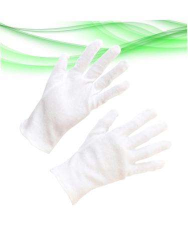 PLAFOPE 12 Pairs Moisturizing Jewelry Inspection Lab Glove Hand Hair Salon The Ove Glove Stretchable Lining Glove Cotton White L1:23X10cm White - Buy Online on GoSupps.com
