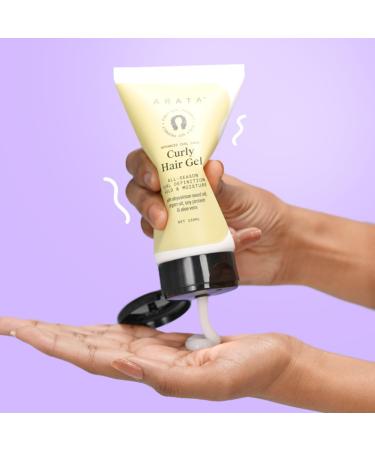 Arata Advanced Curl Care Gel 150 ML | Abyssinian Seed Oil Argan Oil Aloe Vera | Best Curl Definition & Hold | CG Approved Curly Hair Care - Buy Online on GoSupps.com