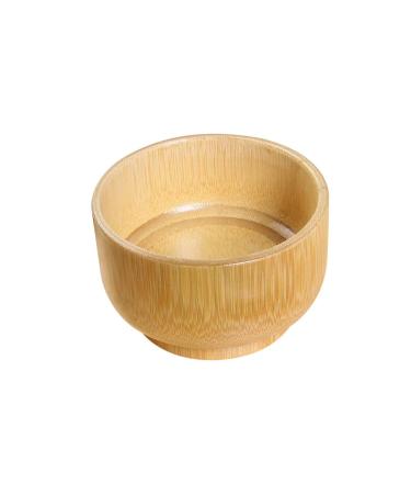 Fomiyes wooDen Shaving bowl durable shave Brush Bowl mens shaving bowl vintage bowl shaving mug accessories shaving cream bowl shaving lather bowl travel bamboo rice bowl household