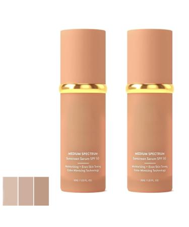 Bionic Liquid Foundation 4 in 1 Bionic Liquid Foundation 4 in 1 Bionic Spectrum Liquid Foundation SPF 50+ Waterproof Korean Cosmetics (2pcs)