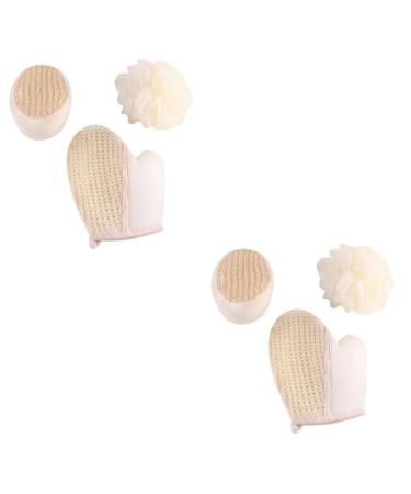 6 Pcs Exfoliating Body Scrub Gloves Body Scrubbing Gloves Shower Glove Bath Ball Scrubbing Gloves Bath Glove Loofah Body Scrubber Bath Mitt Loofah Bath Ball Glove Remover Sponge 1 Count (Pack of 1)