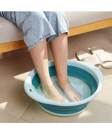 Portable Folding Wash Basin Household Plastic Laundry Tub Wash Vegetable Washing Folding Basins Kitchen Bath Foot Fold Bucket (Blue XL) Lofty Ambition Pink X-Large - Buy Online on GoSupps.com
