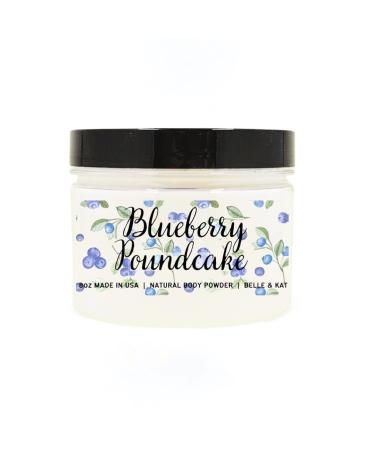 Blueberry Poundcake Scented Body Powder for Men & Women Perfume Dusting Powder Bath Powder with Fragrance & Essential Oils Talc Free 8oz Container Made in USA Blueberry Poundcake (Body Powder)