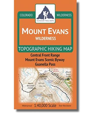 Outdoor Trail Maps Mount Evans Wilderness - Colorado Topographic Hiking Map (2018)