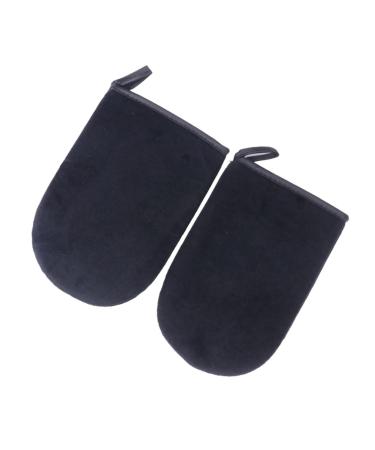 Baluue Sunless Tanning Mitt 2 Pack Black Lint Gloves for Easy and Natural Looking t