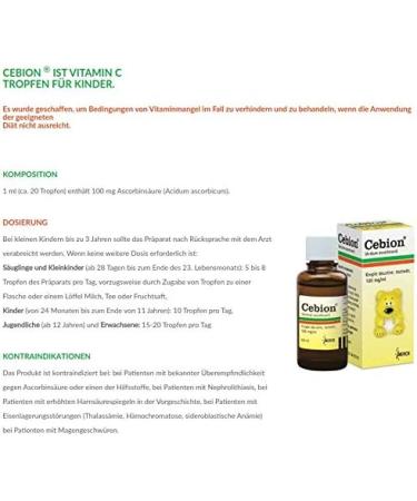 Merck Cebion Vitamin C for babies and children 30 ml pack of 2 - Buy Online on GoSupps.com