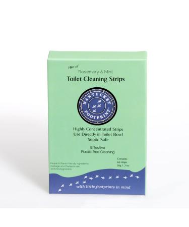 Toilet Cleaner | 24 Strips | Non-Toxic Concentrated Dissolving Sheets | Plastic-Free Toilet Cleaner