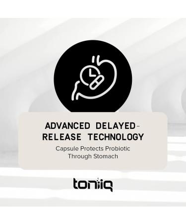 Toniiq 200 Billion CFU Probiotic Supplement 30 Verified Third-Party Tested Strains - Fully Shelf-Stable Probiotics Formula with Prebiotic Blend - Extended Release Capsules 60 Count (Pack of 1) - Buy Online on GoSupps.com