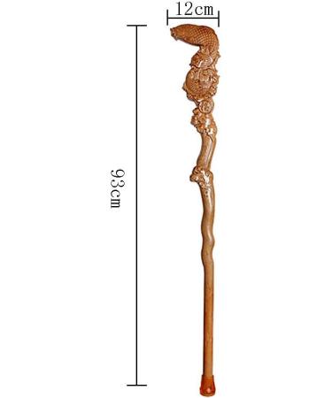 Cane Elderly Crutches Solid Wood Walking Stick Hollow Emboss More Than a Year 93cm Long According to Height Truncated by Yourself Interesting - Buy Online on GoSupps.com