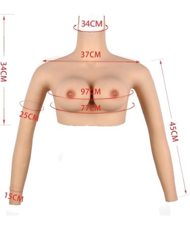 Realistic Silicone Breast Forms for Mastectomy & Cosplay - High Collar Style Prosthesis for Halloween & Masked Balls - Buy Online on GoSupps.com