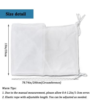 SYOOY White Bird Cage Cover Seed Catcher - Universal Nylon Mesh Net for Parrot and Parakeet Cage Skirt (Birdcage Not Included) - Buy Online on GoSupps.com